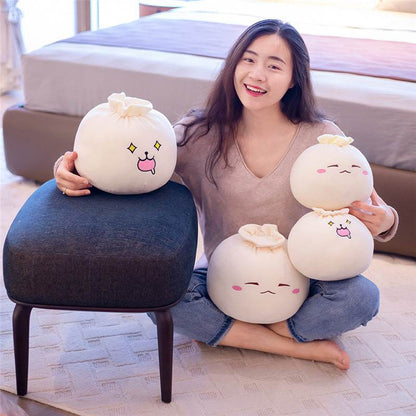 Cute Bun Plushie | Stuffed Dimsum Plush - Goodlifebean