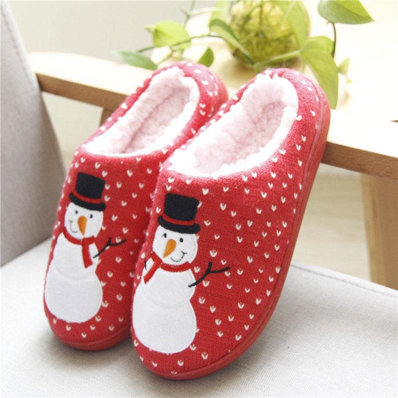 Kawaii Snowman Warm Indoor Slippers - Goodlifebean