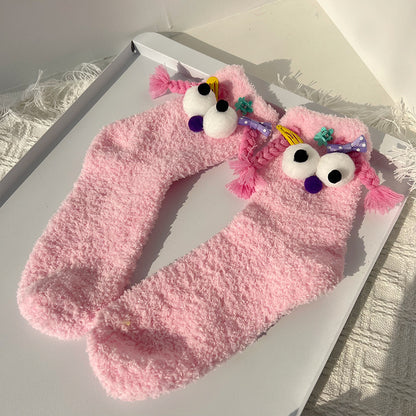Thick Fleece Chicken Slippers