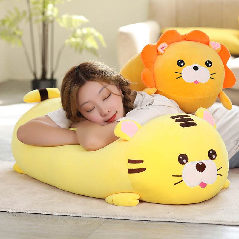 Wild Body Pillow Plush | Tiger Lion Plush - Goodlifebean