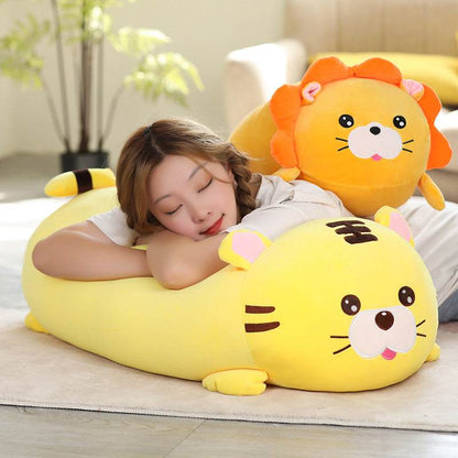 Wild Body Pillow Plush | Tiger Lion Plush - Goodlifebean
