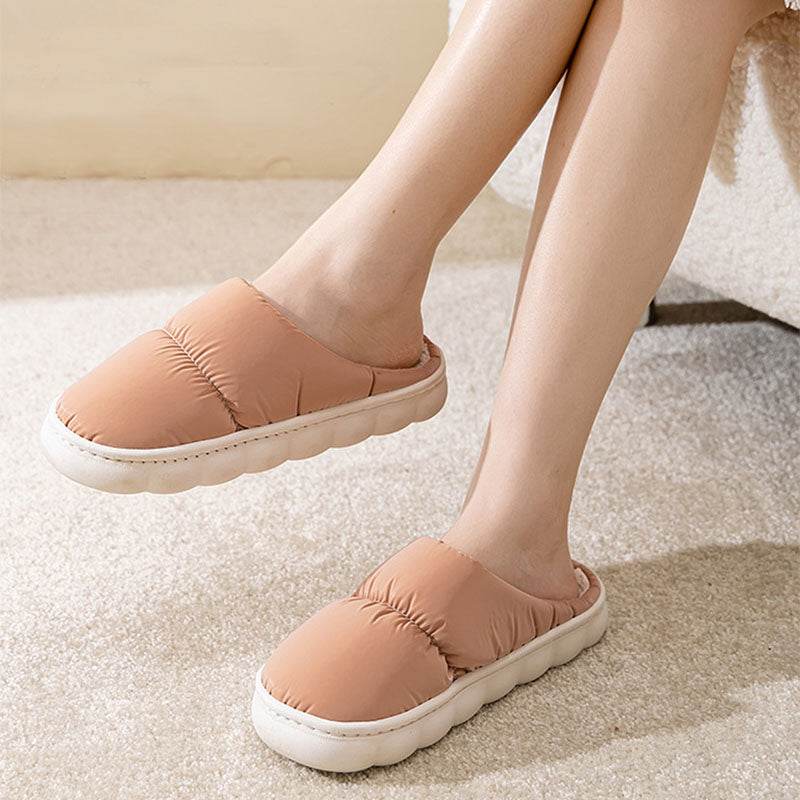 QuiltedCozy: Plush Indoor Warm Slippers - Goodlifebean
