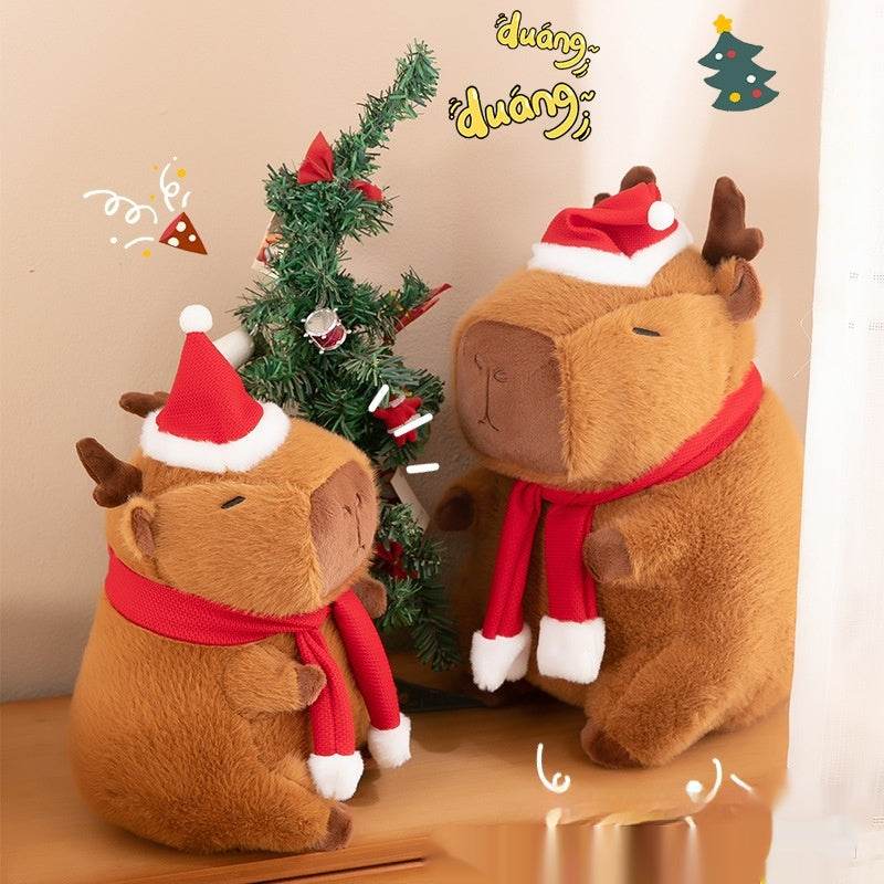 Christmas Capybara Plushie | Stuffed Animal capybara - Goodlifebean