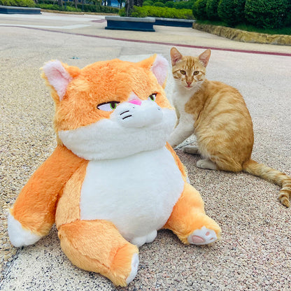 Angry Stuffed Cat Plushie
