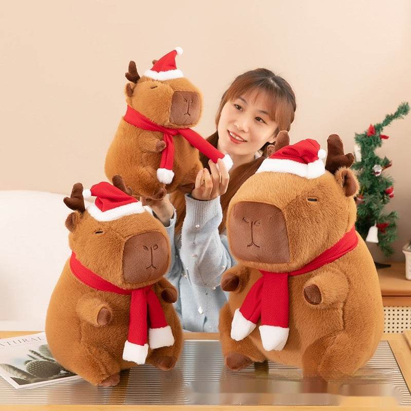 Christmas Capybara Plushie | Stuffed Animal capybara - Goodlifebean
