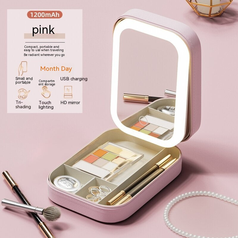 Luxe Makeup Organizer with Mirror