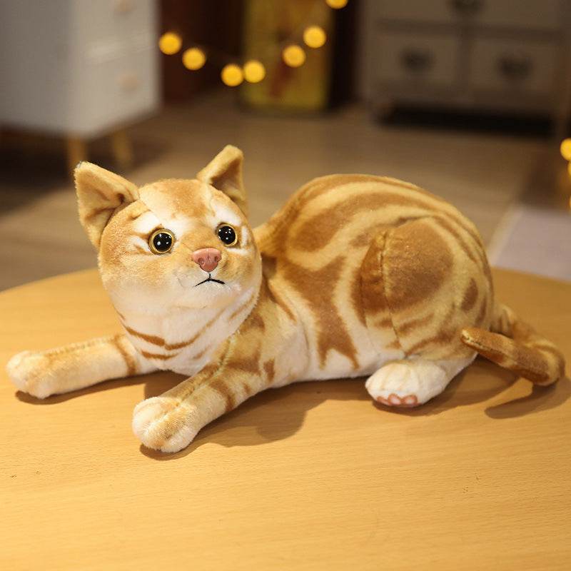 Lifelike Stuffed Cat Plush Toy - Goodlifebean