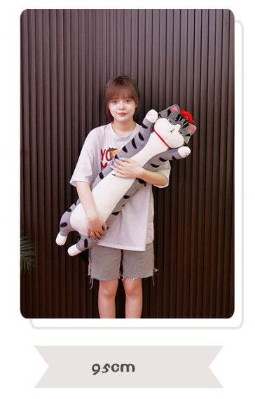 Grumpy Long Cat Pillow Plush - Goodlifebean