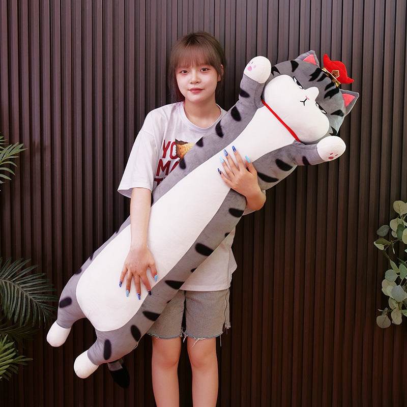 Grumpy Long Cat Pillow Plush - Goodlifebean