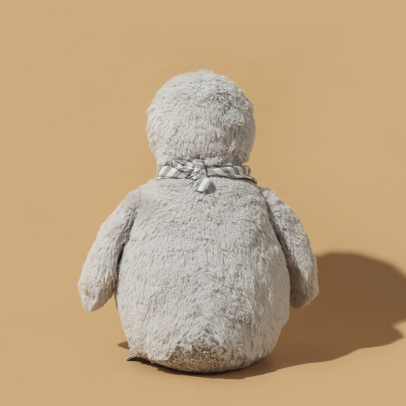 Shop DapperDucky Plush – Stylish Kawaii Duck with Fluffy Fur Coat & Grey Scarf - Goodlifebean Plushie | Stuffed Animal