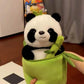 Kawaii Panda Plushie Inside Bamboo | Cute Panda Plushie