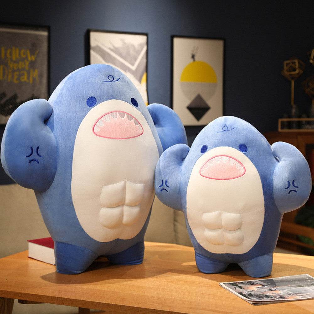 Buffed Muscular Shark Plushie