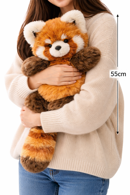 Person holding a plush red panda plushie-Goodlifebean