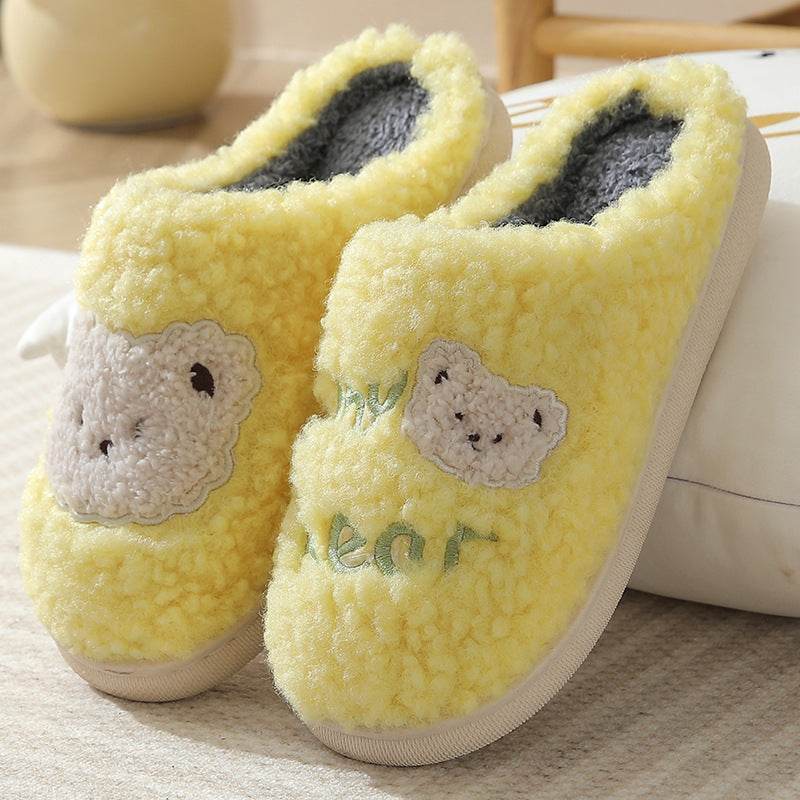 Fuzzy Plush Bear Slippers - Goodlifebean