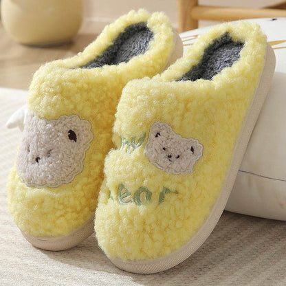 Fuzzy Plush Bear Slippers - Goodlifebean