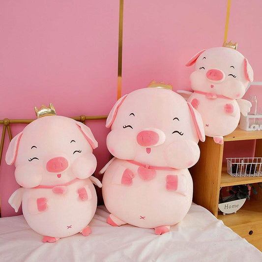 Chubby Angelic Piggy Plushie - Goodlifebean