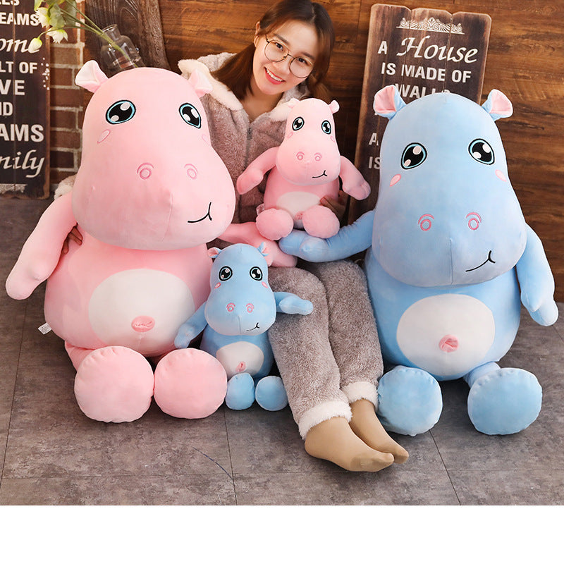 Shop Hyppo: Giant Stuffed Hippo Plush (3 ft) - Stuffed Animals Goodlifebean Giant Plushies