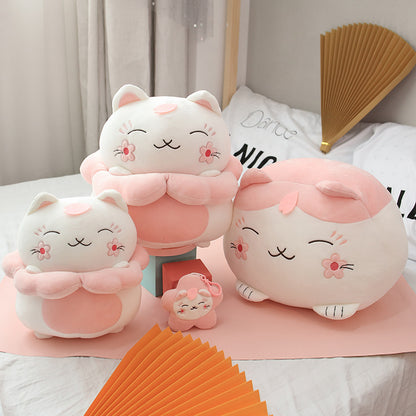 Shop Giant Sakura Kawaii Cat Plush - Stuffed Animals Goodlifebean Giant Plushies