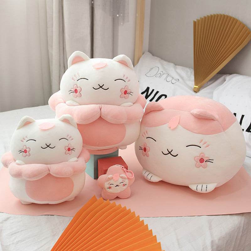 Shop Giant Sakura Kawaii Cat Plush - Stuffed Animals Goodlifebean Plushies | Stuffed Animals