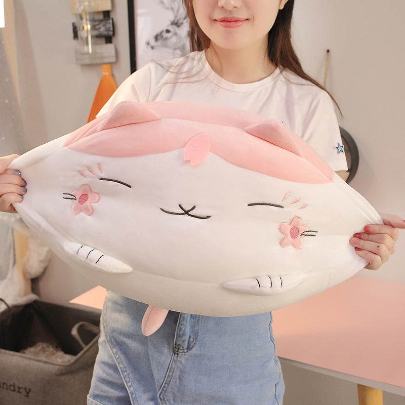 Shop Giant Sakura Kawaii Cat Plush - Stuffed Animals Goodlifebean Plushies | Stuffed Animals