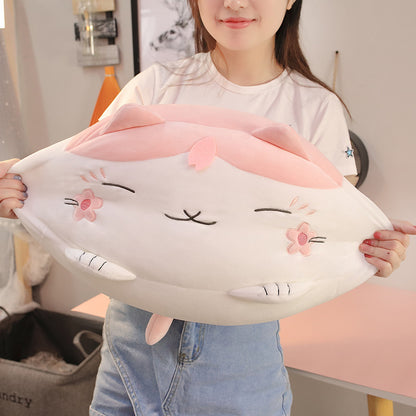Shop Giant Sakura Kawaii Cat Plush - Stuffed Animals Goodlifebean Plushies | Stuffed Animals