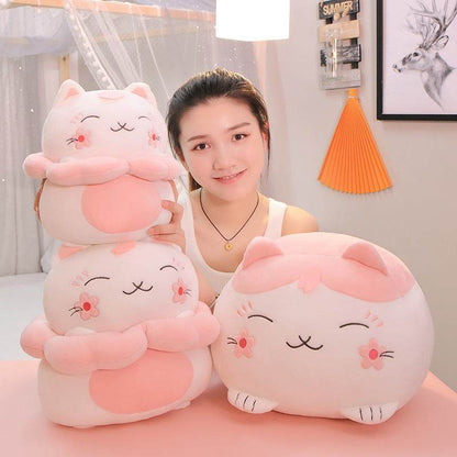 Shop Giant Sakura Kawaii Cat Plush - Stuffed Animals Goodlifebean Plushies | Stuffed Animals