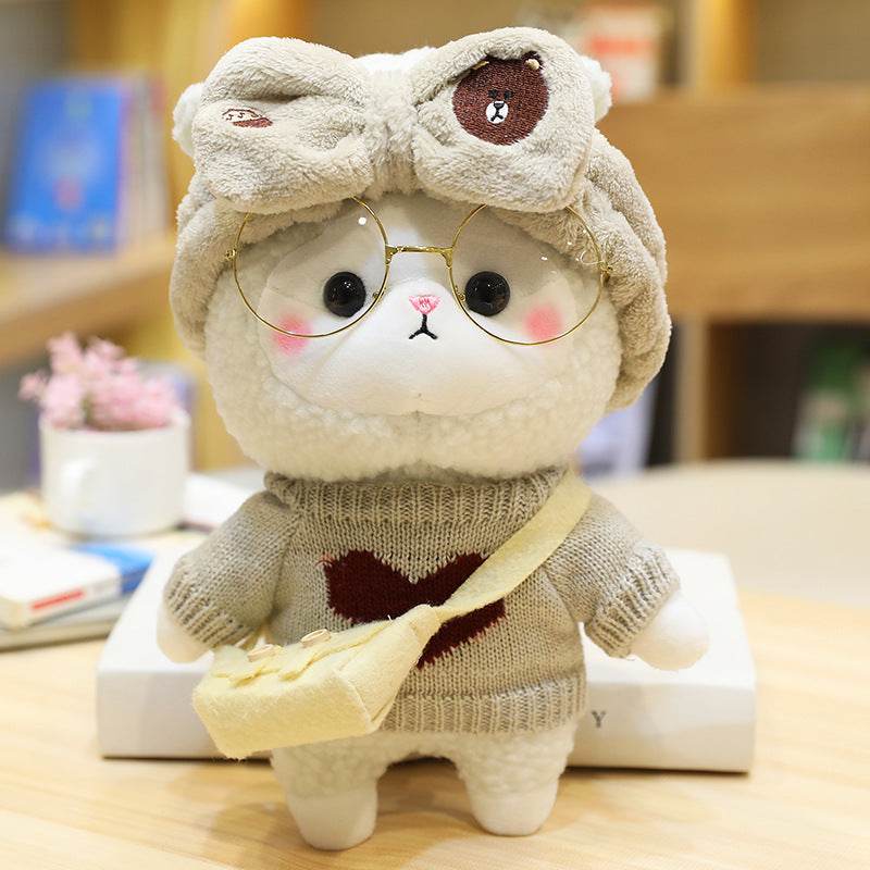 Shop Mini Kawaii Stuffed Alpaca Plushie - Stuffed Animals Goodlifebean Giant Plushies