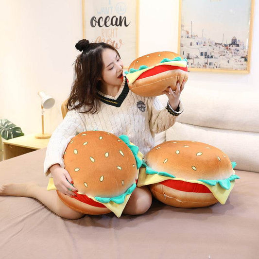 Shop Juicy Giant Burger Plush - Stuffed Animals Goodlifebean Plushies | Stuffed Animals