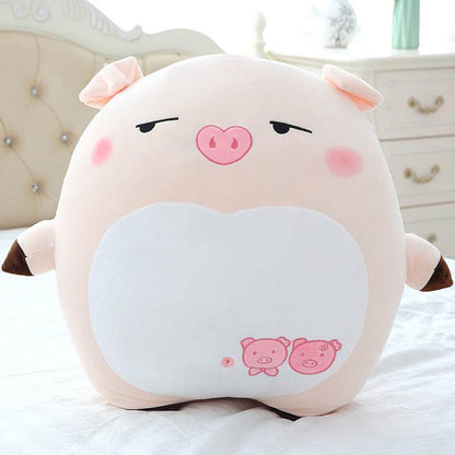 Shop Chonky Cuddly Moody Piggy Plush - Stuffed Animals Goodlifebean Plushies | Stuffed Animals