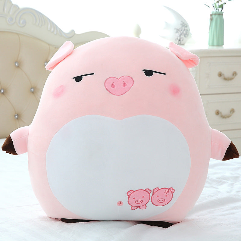 Shop Chonky Cuddly Moody Piggy Plush - Stuffed Animals Goodlifebean Plushies | Stuffed Animals