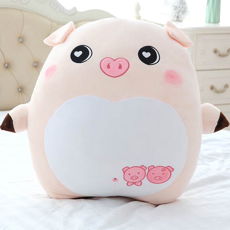 Shop Chonky Cuddly Moody Piggy Plush - Stuffed Animals Goodlifebean Giant Plushies