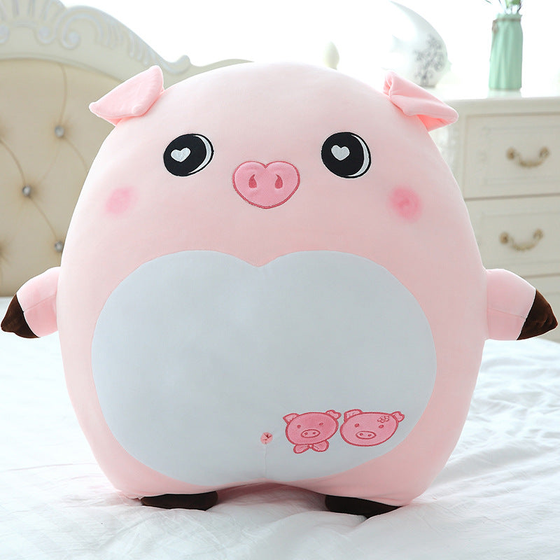 Shop Chonky Cuddly Moody Piggy Plush - Stuffed Animals Goodlifebean Giant Plushies