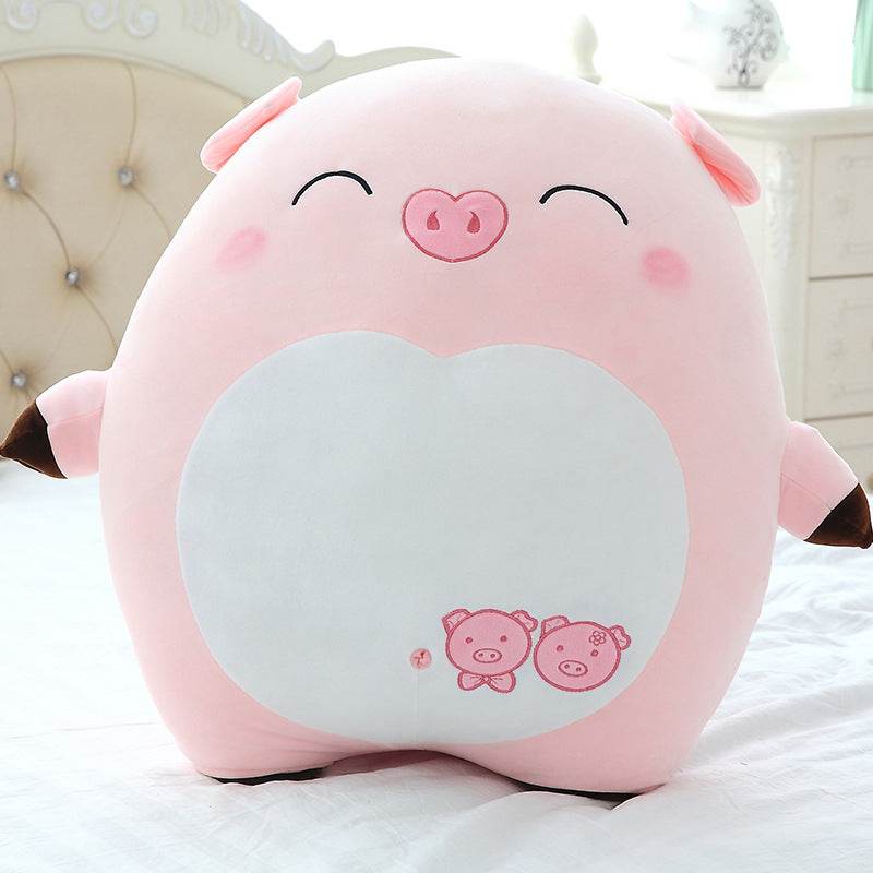 Shop Chonky Cuddly Moody Piggy Plush - Stuffed Animals Goodlifebean Giant Plushies