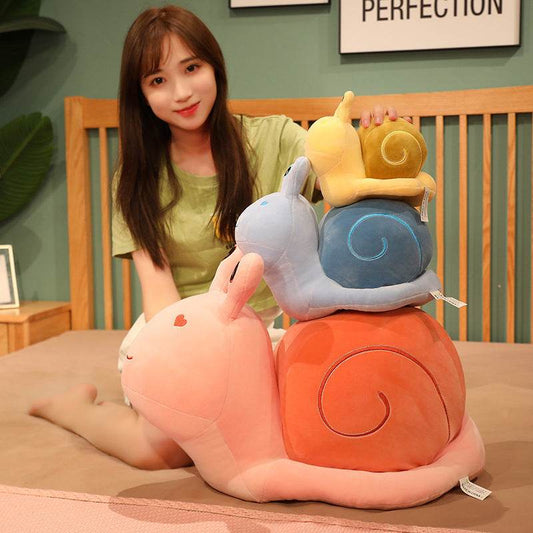 Kawaii Stuffed Snail Plush - Goodlifebean