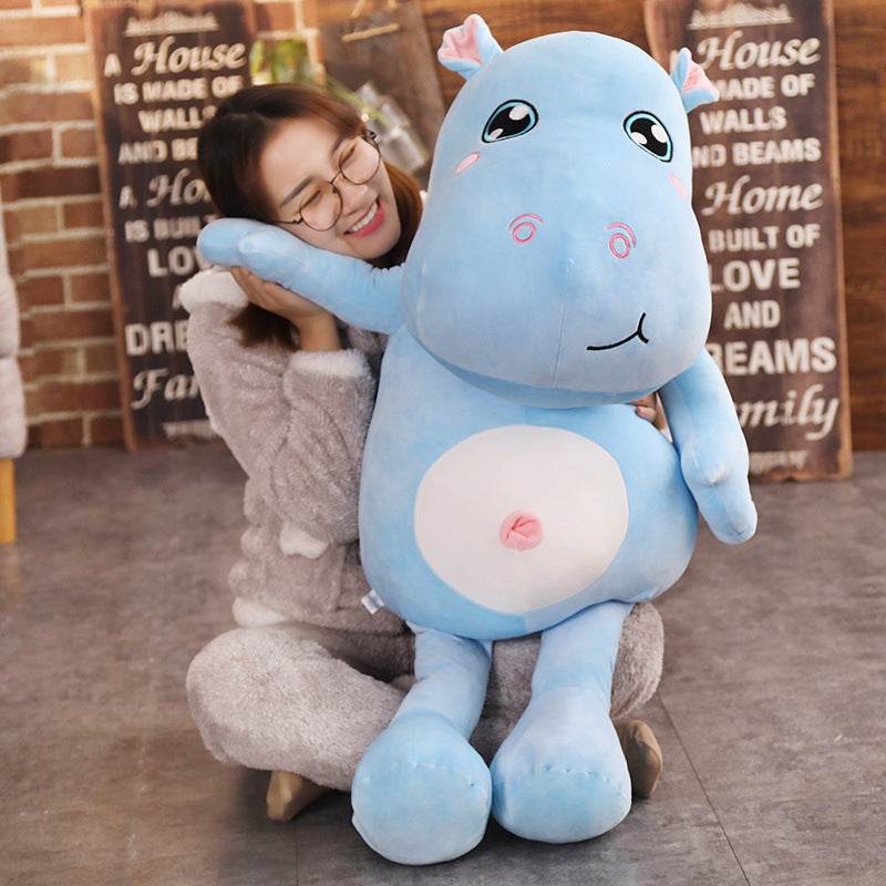 Hyppo: Giant Stuffed Hippo Plush (3 ft) - Goodlifebean