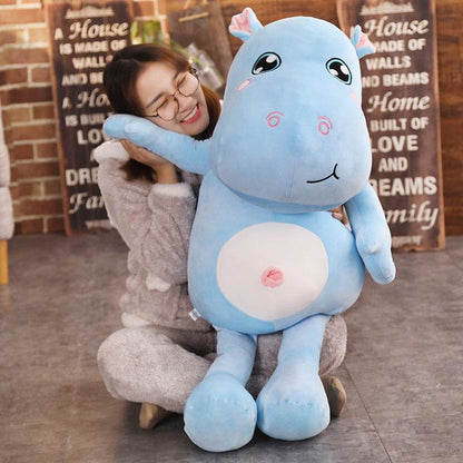 Hyppo: Giant Stuffed Hippo Plush (3 ft) - Goodlifebean