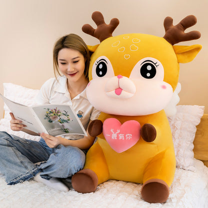 Shop Giant Stuffed Deer Plushie - Stuffed Animals Goodlifebean Plushies | Stuffed Animals