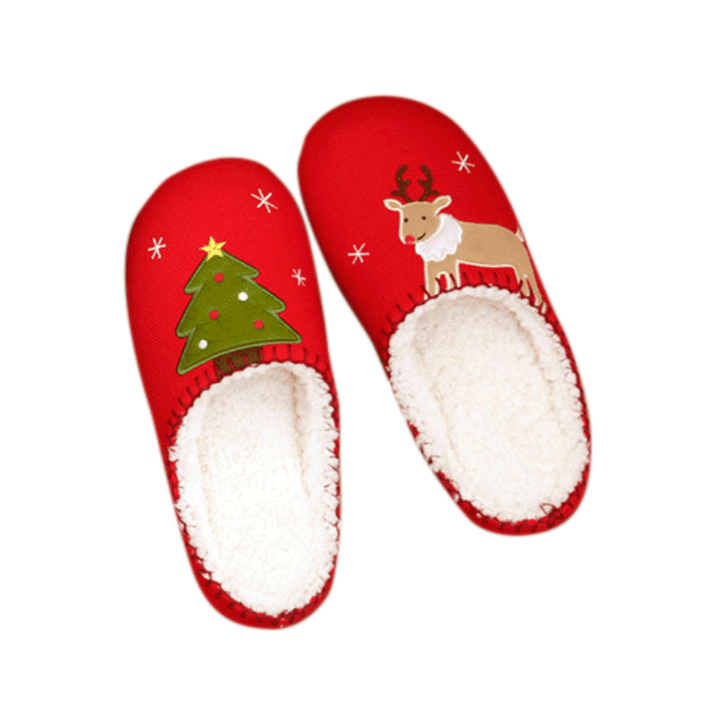 Shop Holidayn: Warm Fuzzy Holiday Slippers - Shoes Goodlifebean Plushies | Stuffed Animals