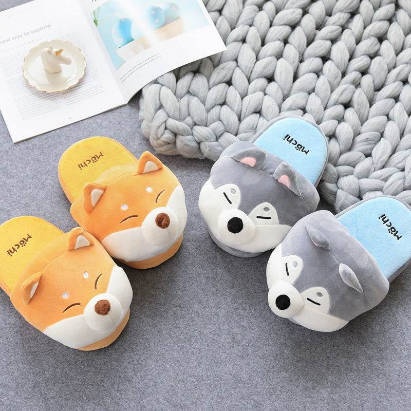 Shop Shiba And Husky Plush Slippers - Stuffed Animals Goodlifebean Giant Plushies