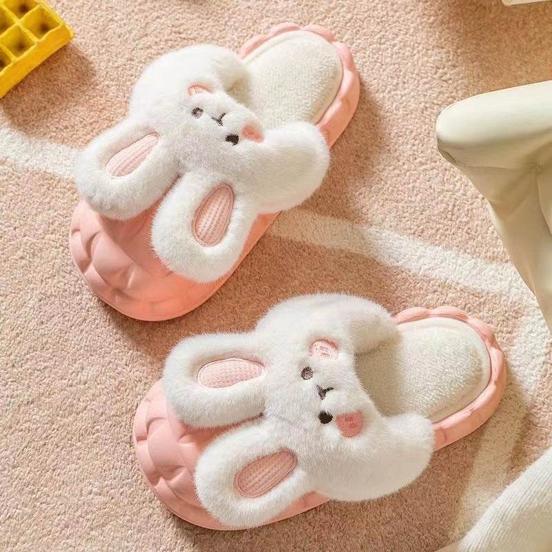 Shop Fluffy Plush Bunny Slippers - Shoes Goodlifebean Plushies | Stuffed Animals