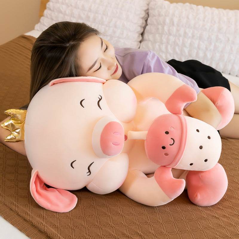 Giant Boba Baby Pig Plush - Goodlifebean