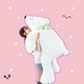 Shop Snowball: Giant Stuffed Polar Bear Plush - Stuffed Animals Goodlifebean Giant Plushies