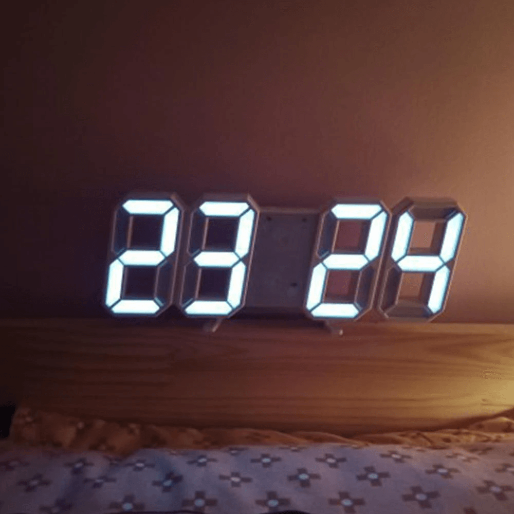 Shop 3D LED Digital Wall Clock - Goodlifebean Plushies | Stuffed Animals