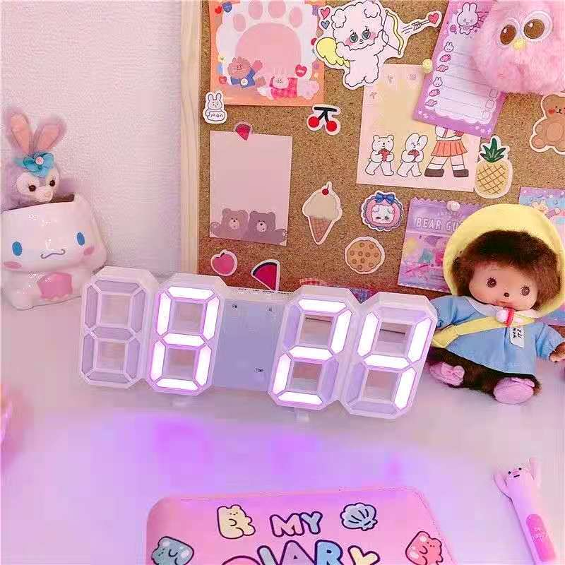 Shop 3D LED Digital Wall Clock - Goodlifebean Giant Plushies