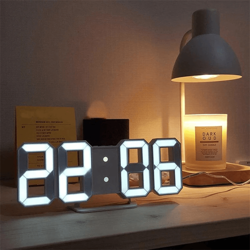 Shop 3D LED Digital Wall Clock - Goodlifebean Plushies | Stuffed Animals