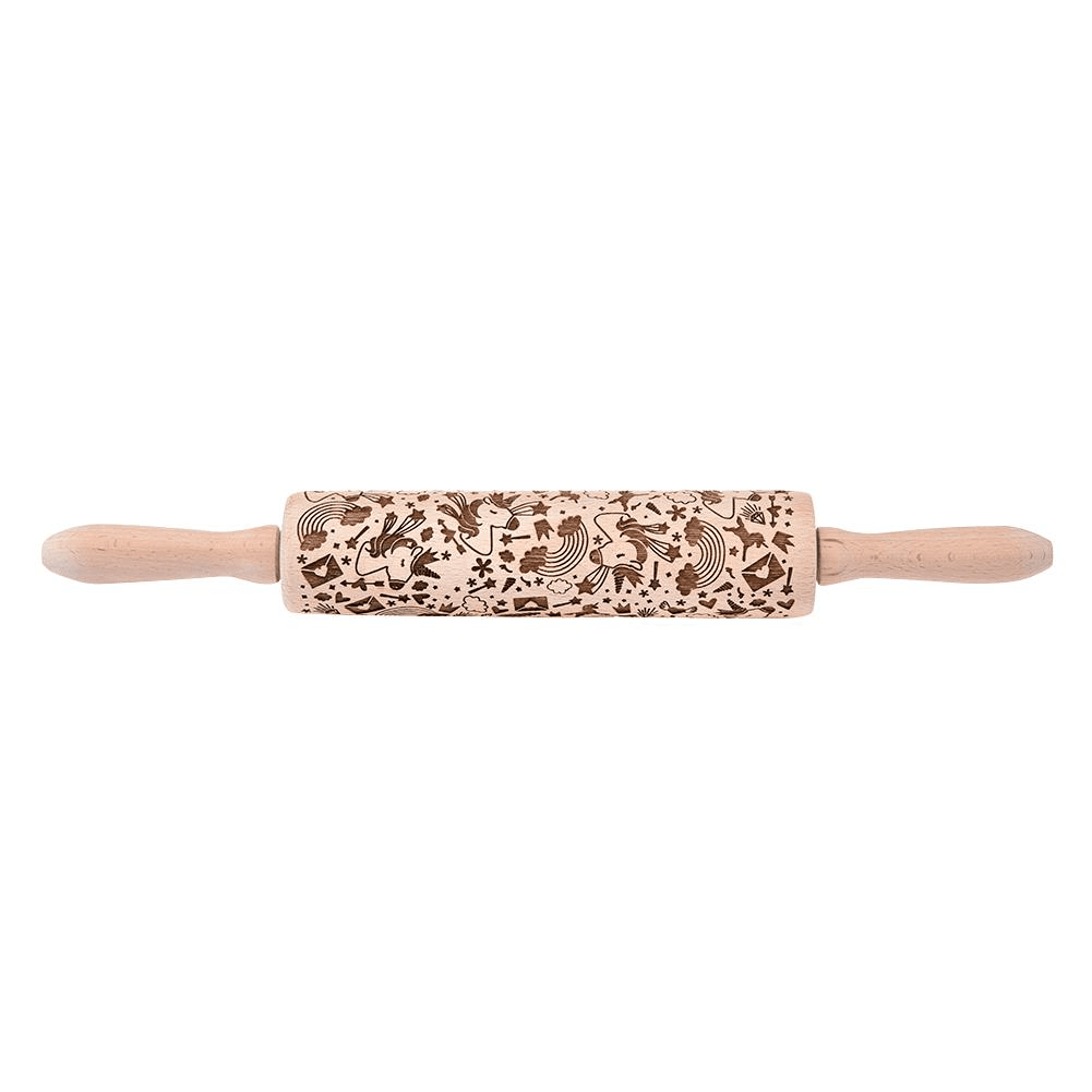 3D Christmas Wooden Embossed Rolling Pin - Goodlifebean