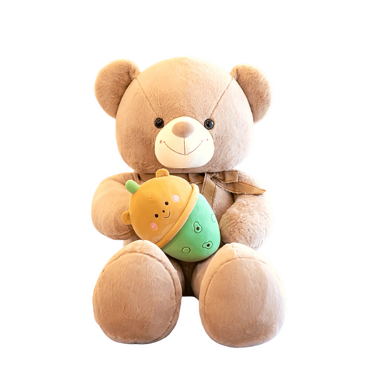 Shop Boba Drinking Giant Teddy Bear Plush - Stuffed Animals Goodlifebean Plushies | Stuffed Animals