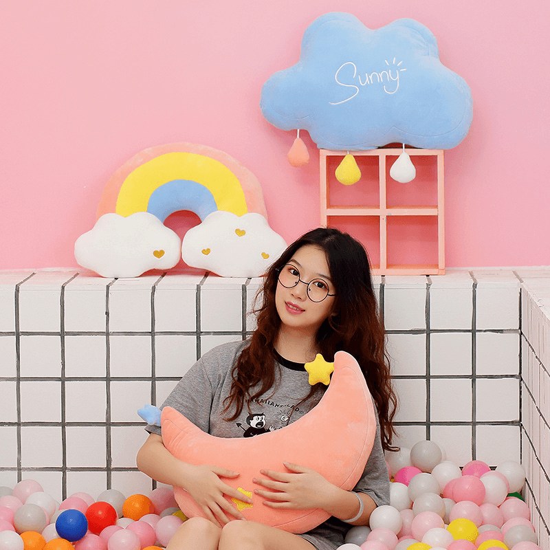 Rainbow Plush Pillow - Goodlifebean
