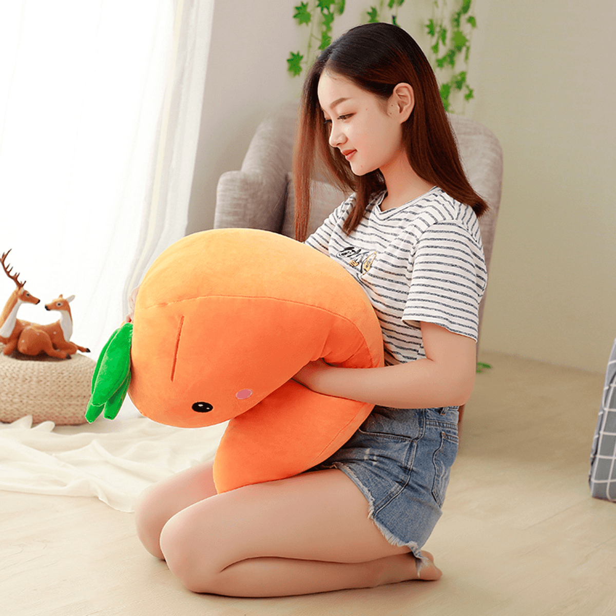 Giant top carrot plush