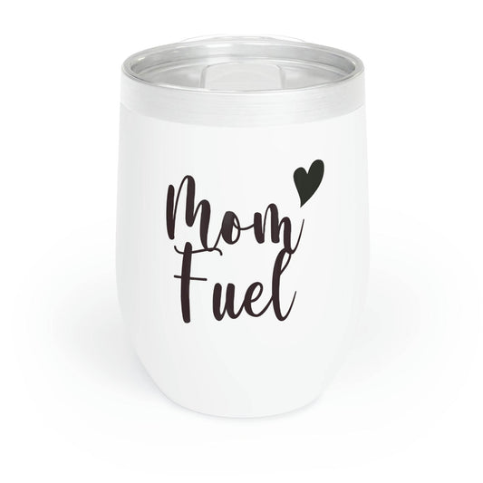 Mom Fuel Custom Engraved Wine Glass for Mom - Goodlifebean